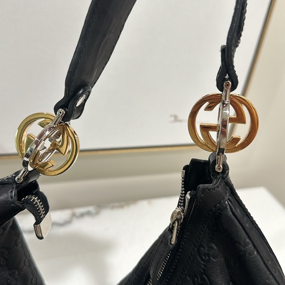 GUCCI Gussimo Large Hobo Leather Bag and Belt, Size 36 - Picture 13 of 16